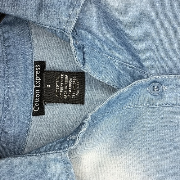 Cotton Express Soft Denim Shirt - Picture 2 of 5